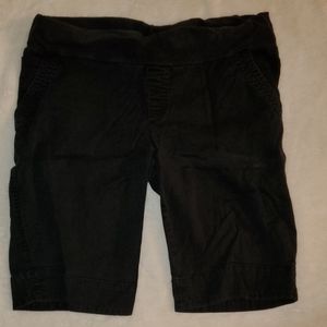 Announcements Maternity Black Bermuda Shorts